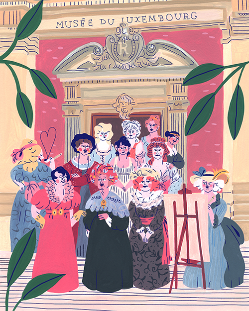 illustration Marie Boiseau pour Peintres femmes