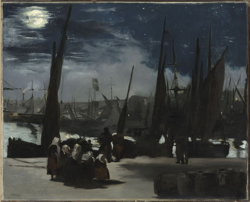 Clair de lune, ou Clair de lune sur le port de Boulogne