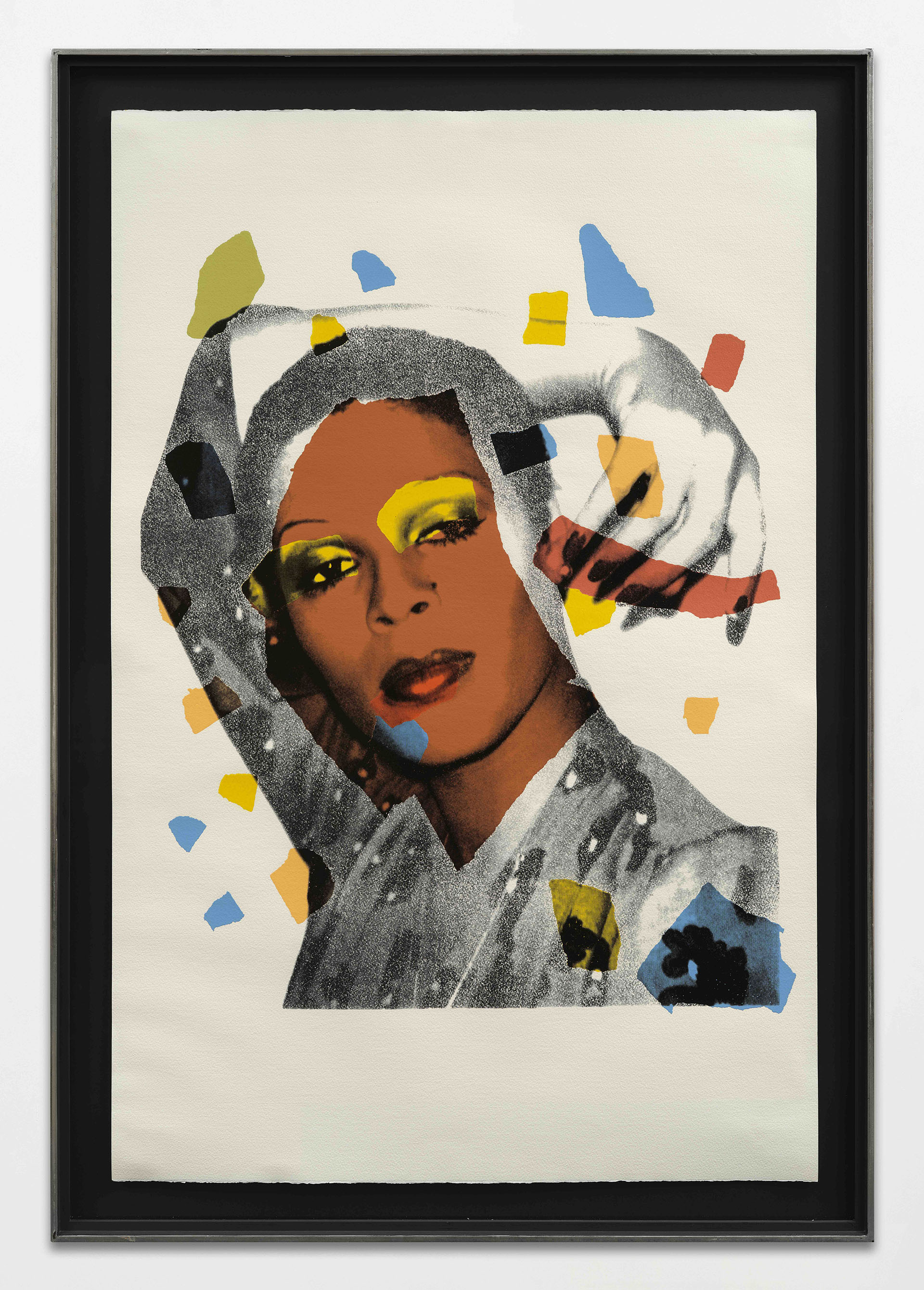 Oeuvre de la série Ladies and Gentlemen d'Andy Warhol, un portrait sérigraphié réalisé en 1975