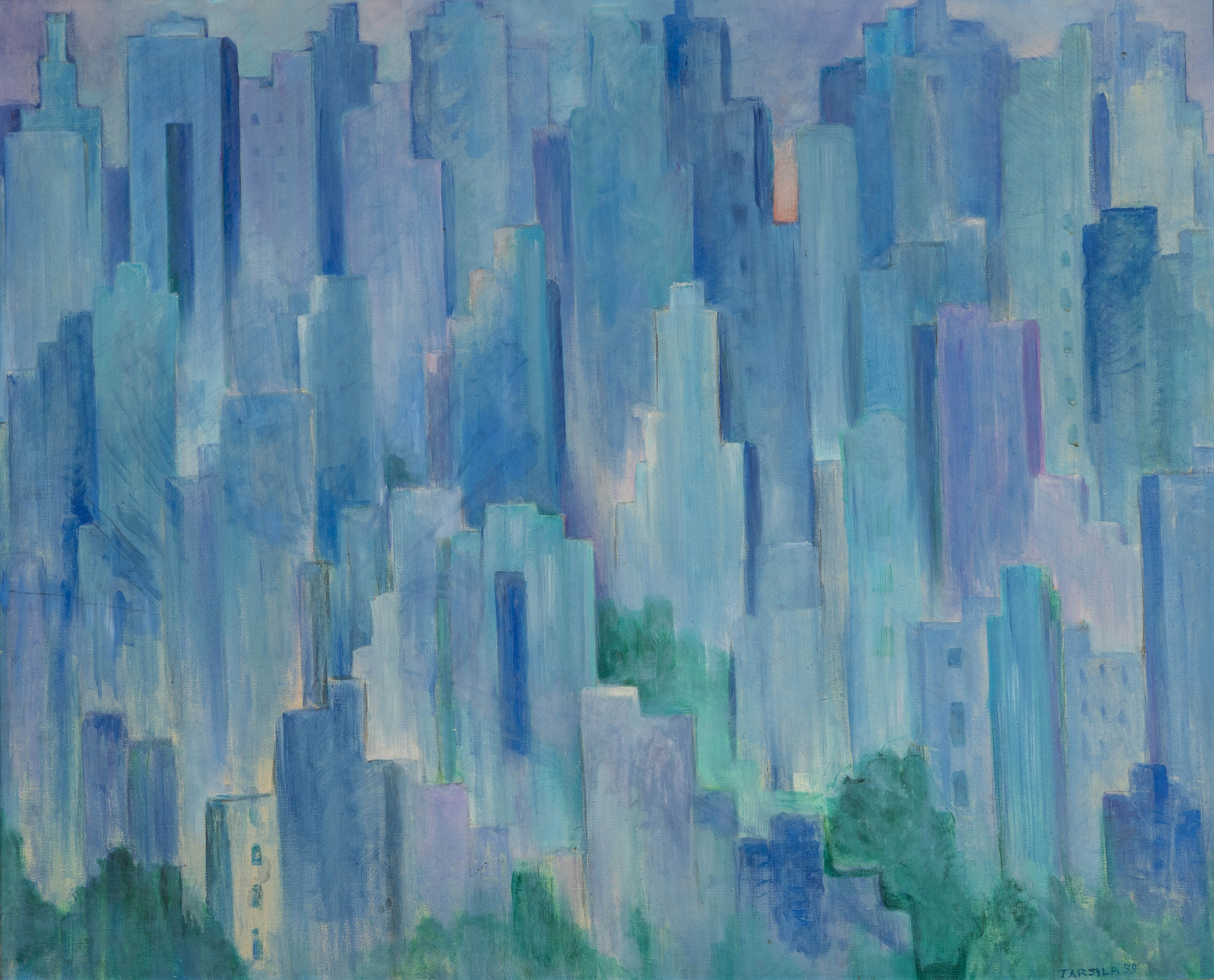 A Metrópole, Tarsila do Amaral, 1958