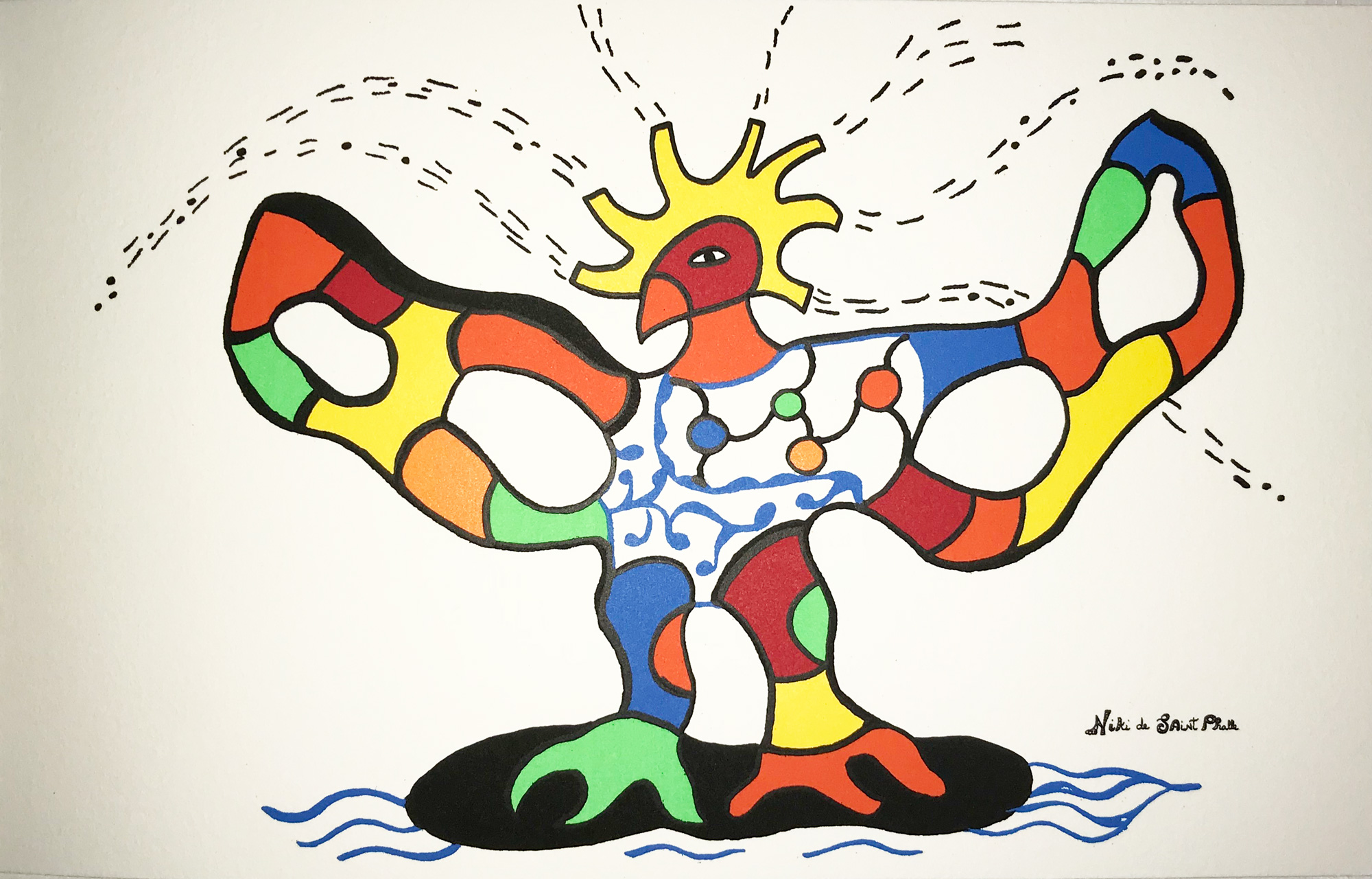 Niki de Saint Phalle Oiseau de feu, fontaine 1993