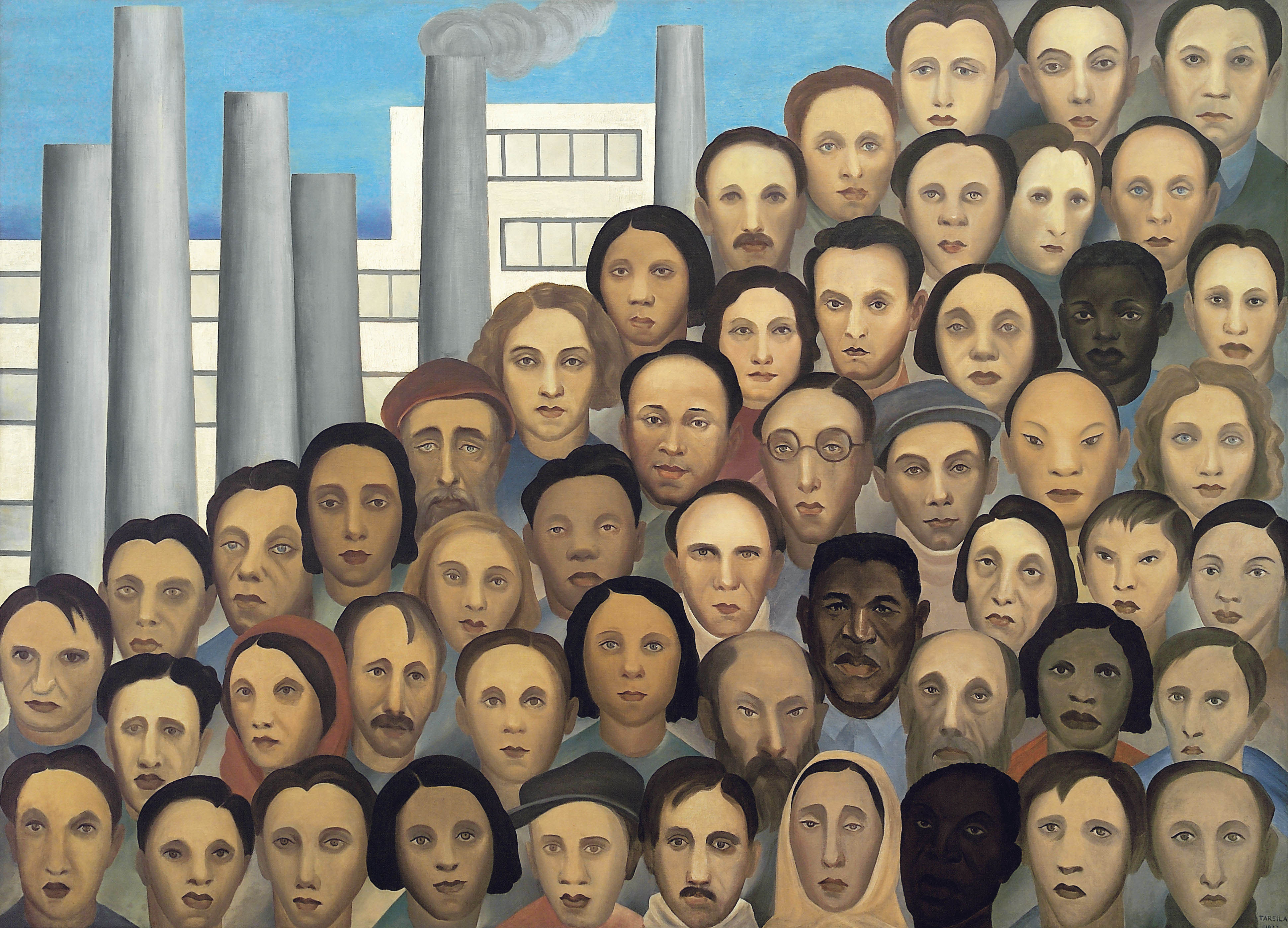 Operarios, Tarsila do Amaral, 1933