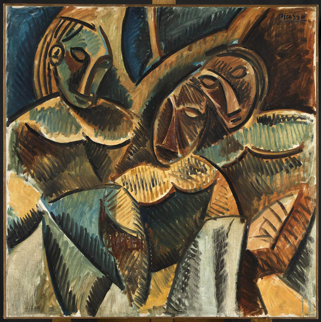 Tableau "trois figures" de Pablo Picasso
