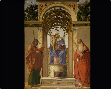La Vierge à l’Enfant en trône entre saint Jérôme et saint Jacques l’apôtre