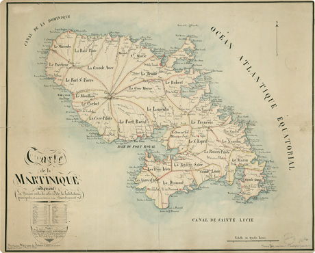 Carte de La Martinique