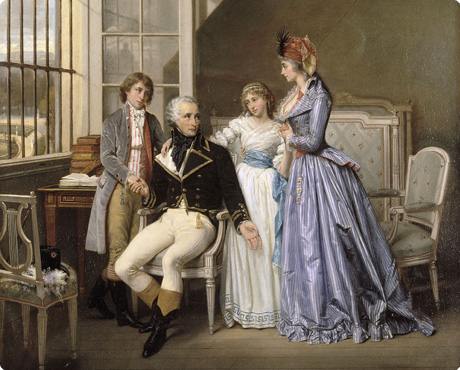 Visite de Joséphine de Beauharnais à son mari Alexandre détenu au Luxembourg