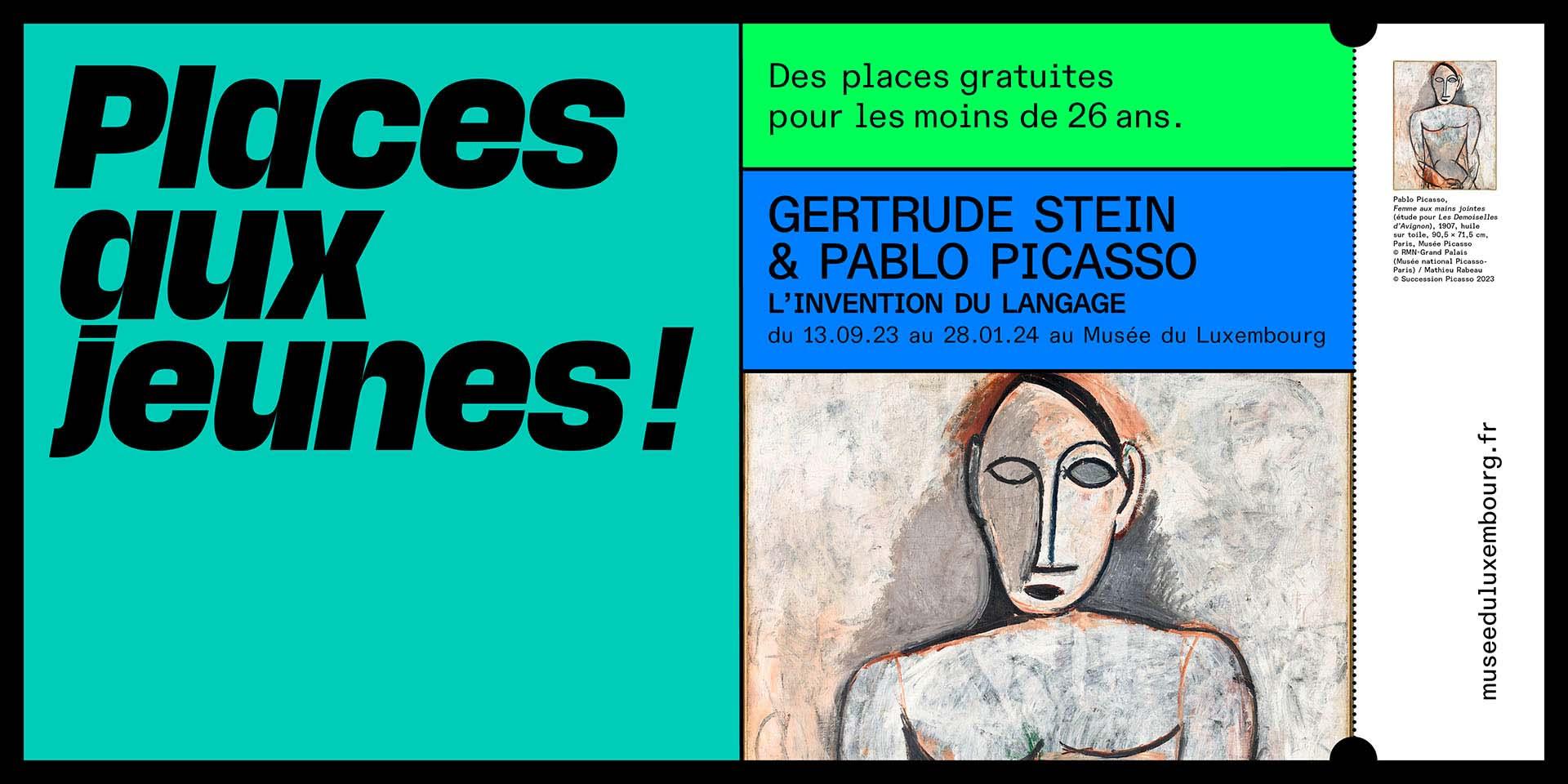 Bandeau Places aux Jeunes Picasso Stein