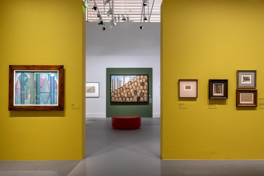 Vue de l'exposition Tarsila do Amaral au Musée du Luxembourg