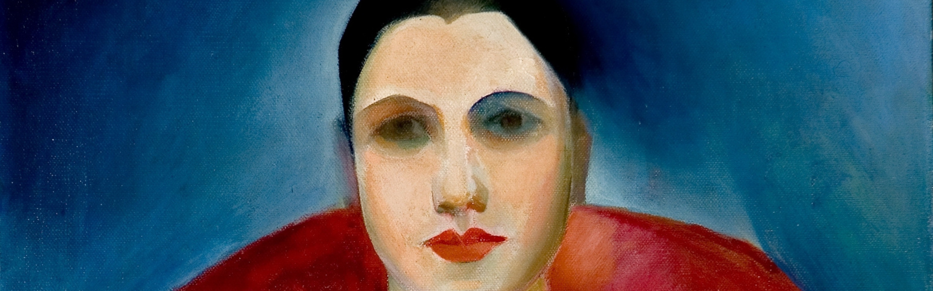 Autorretrato (red coat), Tarsila do Amaral